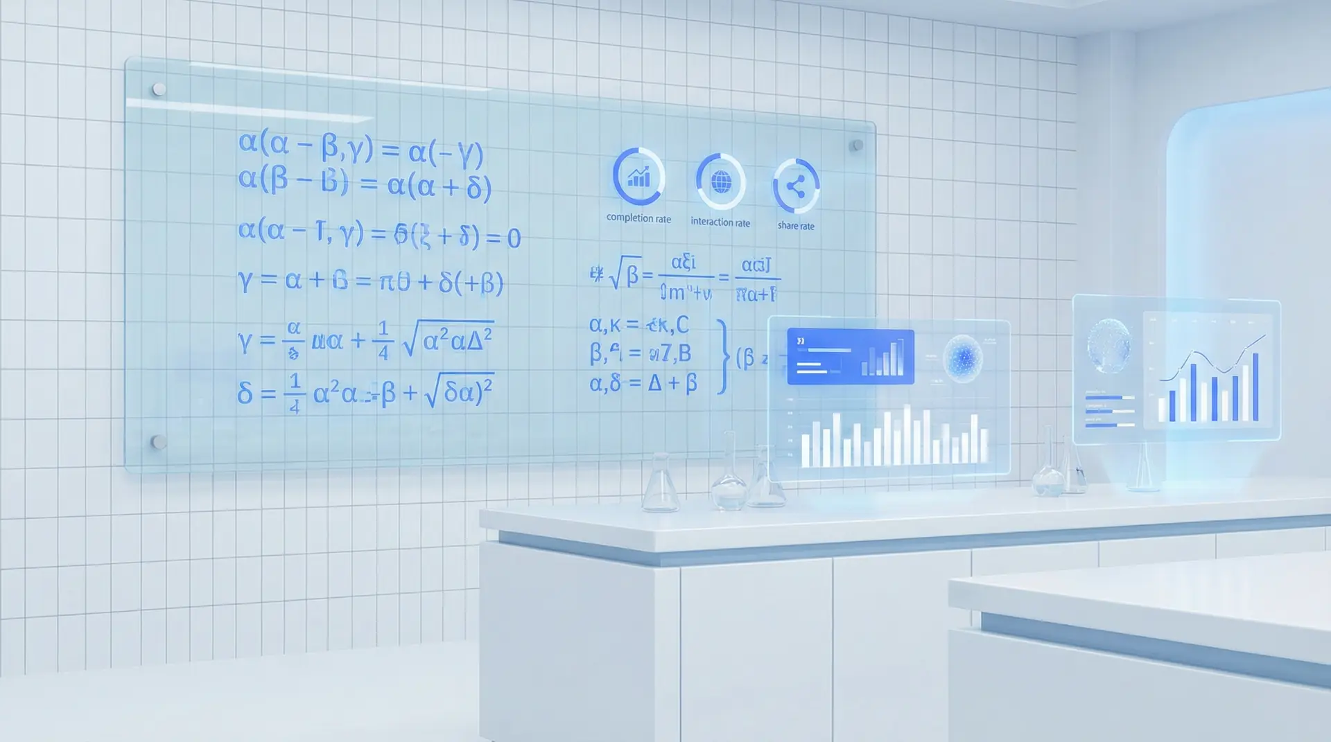 靠逼视频 数据分析公式展示面板